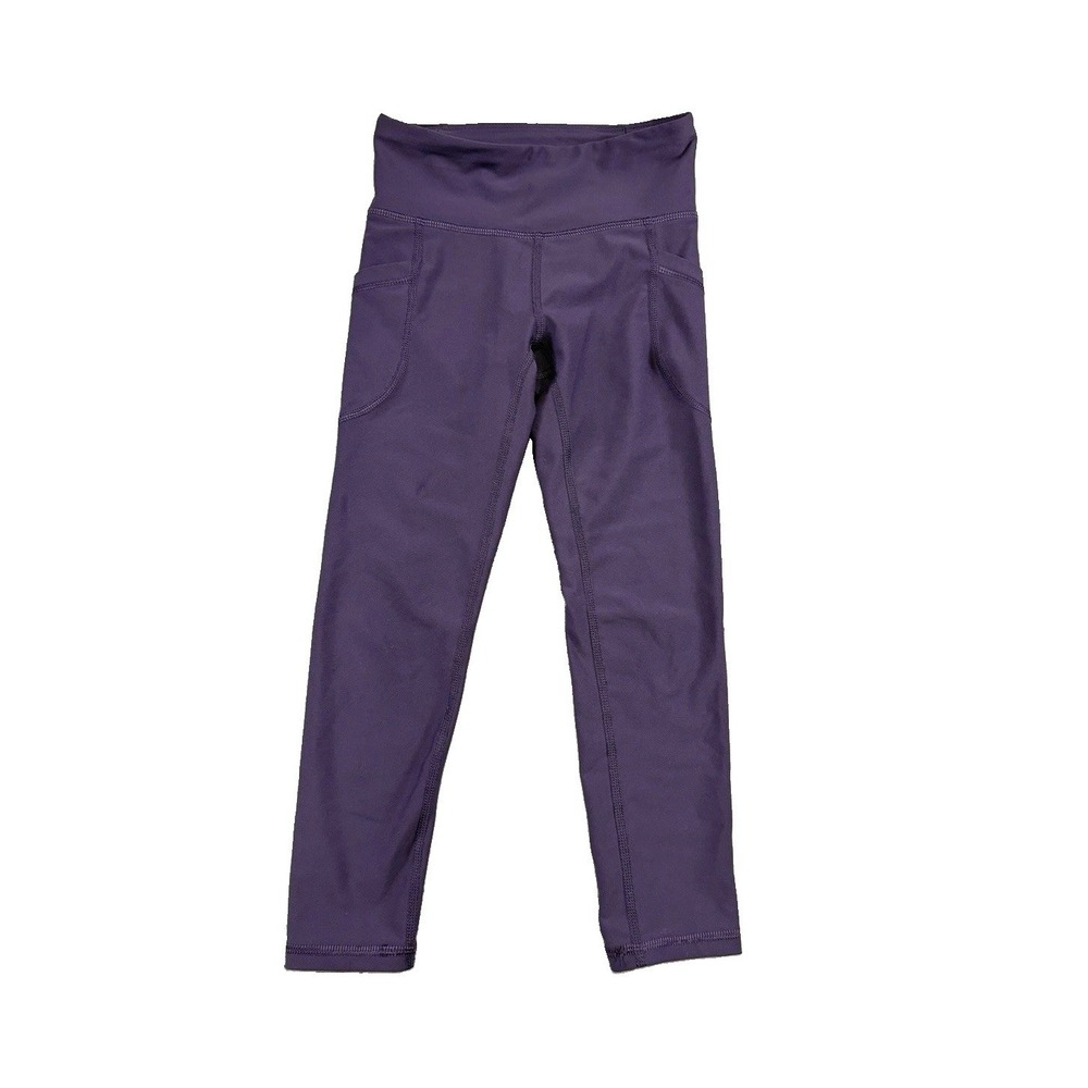 Old Navy Girl's Active Powersoft High-Rise Purple Leggings Go-Dry Cool Sm (6-7)